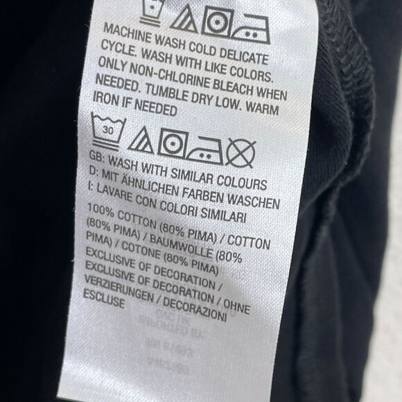 Isaac Mizrahi Live Essentials Womens Plus 3X Black 3/4 Sleeve Pima Tunic Top - Picture 5 of 11